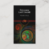 Beruflich Moderne Elegante Coole Wiedergeburt Grün Visitenkarte (Vorderseite)