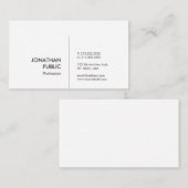 Beruflich Moderne Elegante Einfache Schlichte Cool Visitenkarte (Vorne/Hinten)