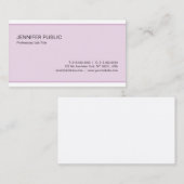 Beruflich Moderne Elegante Farbe Schlicht Visitenkarte (Vorne/Hinten)