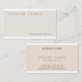 Beruflich Moderne Elegante Farben Schlicht Luxus Visitenkarte (Vorne/Hinten)