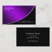Beruflich Moderne Elegante Lila Visitenkarte (Vorne/Hinten)