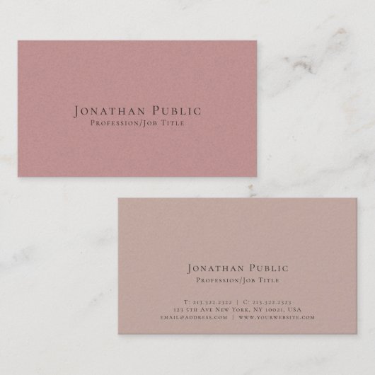 Beruflich Moderne Elegante Pearl Finish Luxus Visitenkarte (Vorne/Hinten)