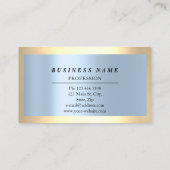 Beruflich Moderne Golden Smoky Blauer Pastell Visitenkarte (Rückseite)