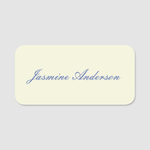 Beruflich Moderne Minimalistische Beigefarbenheit Namensschild