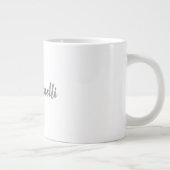 Beruflich moderne Minimalistische Bezeichnung Kall Jumbo-Tasse (Rechts)