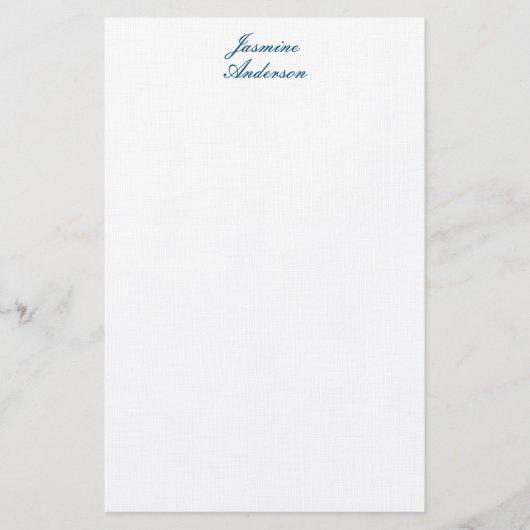 Beruflich Moderne Minimalistische Blauweiße Linde Briefpapier (Vorderseite)