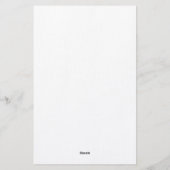 Beruflich Moderne Minimalistische Blauweiße Linde Briefpapier (Rückseite)