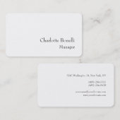 Beruflich Moderne Minimalistische Kreation Visitenkarte (Vorne/Hinten)