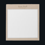 Beruflich Moderne Minimalistische Pastellfarben Notizblock<br><div class="desc">Sie können die Schriftart,  Hintergrundbild und Farbe,  Buchstaben und Buchstaben leicht ändern.</div>