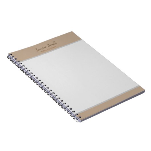 Beruflich Moderne Minimalistische Pastellfarben Notizblock (Rechte Seite)