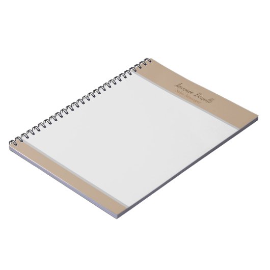 Beruflich Moderne Minimalistische Pastellfarben Notizblock (Linke Seite)