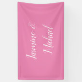 Beruflich Moderne Minimalistische Rosa Farbe Banner (Vertikal)
