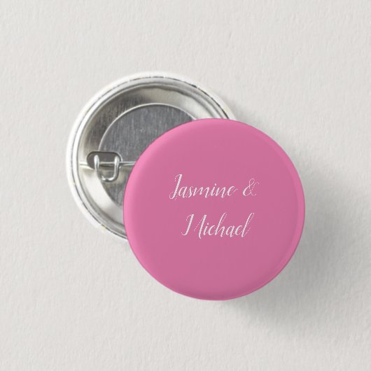 Beruflich Moderne Minimalistische Rosa Farbe Button (Vorne & Hinten)