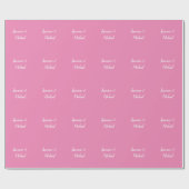 Beruflich Moderne Minimalistische Rosa Farbe Geschenkpapier (Flach)