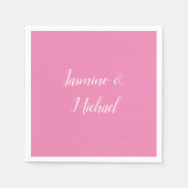 Beruflich Moderne Minimalistische Rosa Farbe Serviette (Vorderseite)