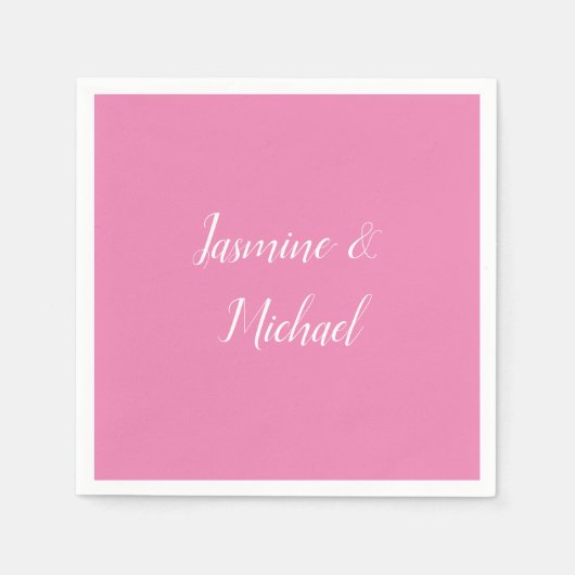 Beruflich Moderne Minimalistische Rosa Farbe Serviette (Vorderseite)