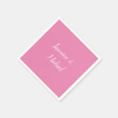 Beruflich Moderne Minimalistische Rosa Farbe Serviette (Ecke)