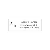 Beruflich Moderne Minimalistische Rücksendeadresse Permastempel (Design)