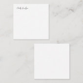 Beruflich Moderne Minimalistische Schlichte Kallig Mitteilungskarte (Vorne/Hinten)