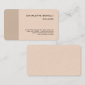 Beruflich Moderne Minimalistische Schlichte Pastel Visitenkarte (Vorne/Hinten)