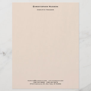 Beruflich Moderne Minimalistische Schlichte Wäsche Briefbogen