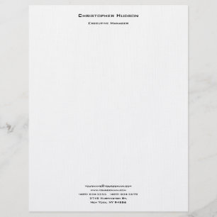 Beruflich Moderne Minimalistische Schlichte Wäsche Briefbogen