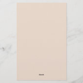 Beruflich Moderne Minimalistische Schlichte Wäsche Briefpapier (Rückseite)