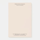 Beruflich Moderne Minimalistische Schlichte Wäsche Post-it Klebezettel (Vorderseite)