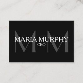 Beruflich-moderne Monogramm-Visitenkarte Visitenkarte