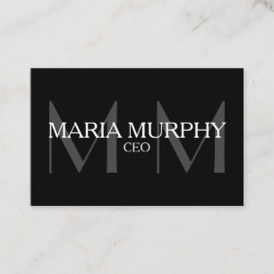 Beruflich-moderne Monogramm-Visitenkarte Visitenkarte