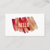 Beruflich Moderne Rot- und Goldfarben Visitenkarte (Vorderseite)