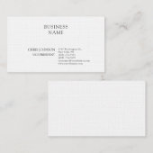 Beruflich Moderne Schlichte Premium-Wäsche Visitenkarte (Vorne/Hinten)