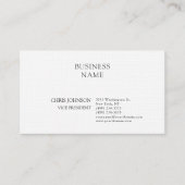 Beruflich Moderne Schlichte Premium-Wäsche Visitenkarte (Vorderseite)