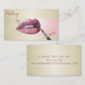 Beruflich Moderne, stilvolle Glitterie-Lips Visitenkarte (Vorne/Hinten)