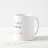 Beruflich Moderne, stilvolle Kalligraphie Kaffeetasse (VorderseiteRechts)