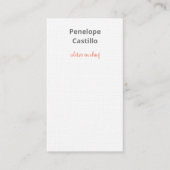 Beruflich Moderne, stilvolle Kalligraphie-Linen Visitenkarte (Vorderseite)