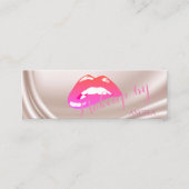 Beruflich Moderne, stilvolle Saten-Lips Mini Visitenkarte (Vorderseite)