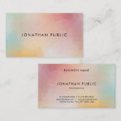 Beruflich Moderne und Abstrakte Kunst, Dichtung un Visitenkarte (Vorne/Hinten)