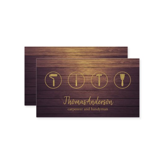 Beruflich Moderne Zuhause-Reparatur Handyman Visitenkarte (Vorderseite/Rückseite Beispiel)