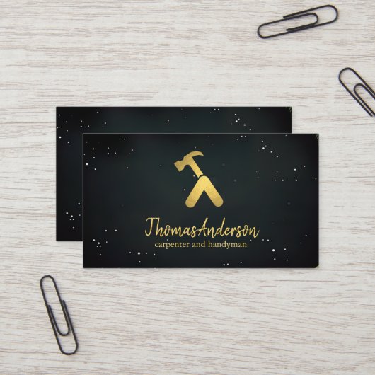 Beruflich Moderne Zuhause-Reparatur Handyman Visitenkarte (Vorderseite/Rückseite Beispiel)