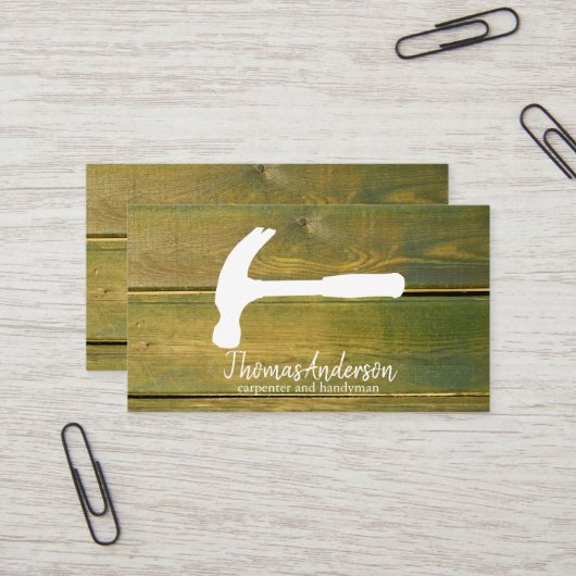 Beruflich Moderne Zuhause-Reparatur Handyman Visitenkarte (Vorderseite/Rückseite Beispiel)