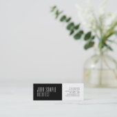 Beruflich Moderner Architekt Minimalistisch Luxus Mini Visitenkarte (Stehend Vorderseite)