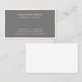 Beruflich Moderner Elegant Dark Brown Luxus Visitenkarte (Vorne/Hinten)