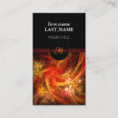 Beruflich Moderner Eleganter Cooler Feuersturm Visitenkarte (Vorderseite)