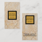Beruflich Moderner Eleganter Marmor Visitenkarte (Vorne/Hinten)
