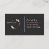 Beruflich Moderner Eleganter Nagelsalon Visitenkarte (Rückseite)