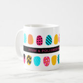 Beruflich Moderner Girly Pink Aquamariner Nagelsal Kaffeetasse (Vorderseite Links)