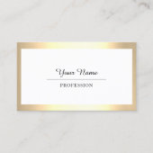 Beruflich Moderner Golden Einfach Minimalismus Wei Visitenkarte (Vorderseite)