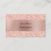 Beruflich Moderner Goldener Minimalismus Rose Gold Visitenkarte (Vorderseite)