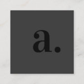 Beruflich-Moderner Minimalistischer QR-Code Quadratische Visitenkarte (Vorderseite)